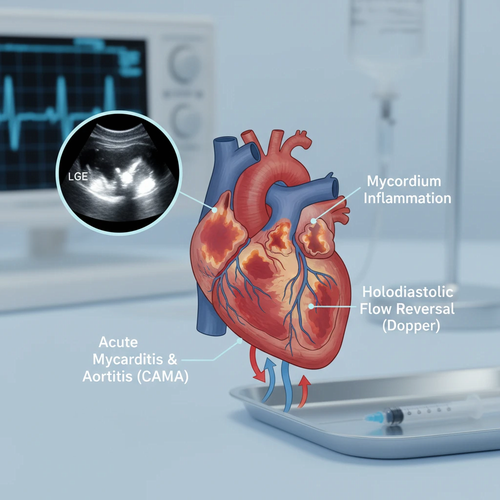بازگشت جریان هولودیاستولیک در آئورت نزولی: نشانگر میوکاردیت حاد و آئورتیت همزمان در کودکان - سری موردی